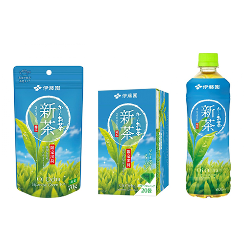 我们为 2025 年的 “Oi Ocha 新茶 ”制作了包装插图！